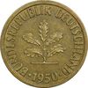 سکه 10 فینیگ 1950J جمهوری فدرال - EF45 - آلمان