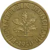 سکه 10 فینیگ 1950J جمهوری فدرال - EF45 - آلمان