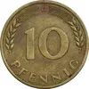 سکه 10 فینیگ 1969G جمهوری فدرال - EF45 - آلمان