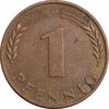 سکه 1 فینیگ 1968D جمهوری فدرال - EF40 - آلمان