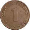 سکه 1 فینیگ 1968D جمهوری فدرال - EF40 - آلمان