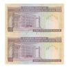 اسکناس 100 ریال (نمازی - نوربخش) شماره کوچک - فیلیگران امام - جفت - UNC64 - جمهوری اسلامی