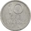 سکه 10 اوره 1965 گوستاو ششم - AU50 - سوئد