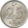 سکه 25 ینی کروش 2005 جمهوری - MS61 - ترکیه سکه 25 ینی کروش 2005 جمهوری - MS61 - ترکیه