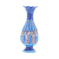 گلدان میناکاری طرح اسلیمی و ختایی - 15 سانتی