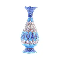 گلدان میناکاری طرح اسلیمی و ختایی - 20 سانتی