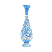 گلدان میناکاری طرح اسلیمی و ختایی - 30 سانتی