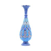 گلدان میناکاری طرح اسلیمی و ختایی - 30 سانتی