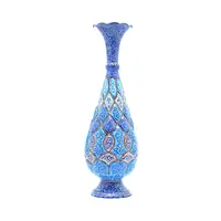 گلدان میناکاری طرح اسلیمی و ختایی - 30 سانتی