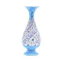 گلدان میناکاری طرح اسلیمی و ختایی - 20 سانتی