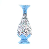 گلدان میناکاری طرح اسلیمی و ختایی - 20 سانتی