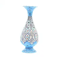 گلدان میناکاری طرح اسلیمی و ختایی - 20 سانتی