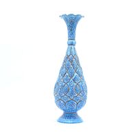 گلدان میناکاری طرح اسلیمی و ختایی - 30 سانتی