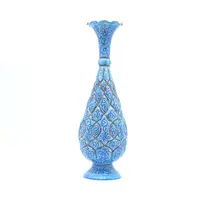 گلدان میناکاری طرح اسلیمی و ختایی - 30 سانتی