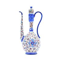 گلاب پاش میناکاری طرح گل و مرغ - 23 سانتی