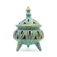 جا شکلاتی سفالی پتینه پایه دار مشبک Patina Pottery candy bowl