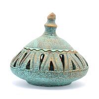 جا شکلاتی مشبک سفالی پتینه مخروطی Patina Pottery candy bowl
