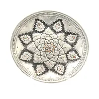 بشقاب قلمزنی طرح اسلیمی - 20 سانتی