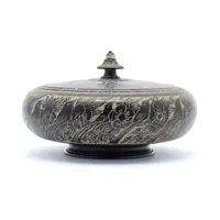 ظرف شکلات خوری خراطی-حکاکی سنگ با طرح پرنده