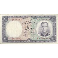 اسکناس 10 ریال 1340 - تک - VF30 - محمد رضا شاه