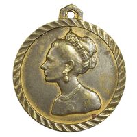 مدال یادبود زادروز فرح پهلوی 1354 - EF - محمد رضا شاه