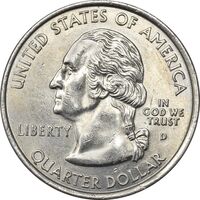 سکه کوارتر دلار 2001D ایالتی (کنتاکی) - MS61 - آمریکا