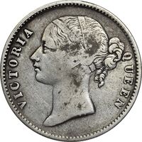 سکه 1 روپیه 1840 ویکتوریا - VF35 - هند