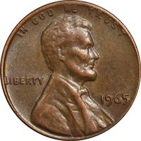 سکه 1 سنت 1965 لینکلن - EF45 - آمریکا