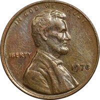 سکه 1 سنت 1970 لینکلن - EF45 - آمریکا