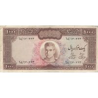 اسکناس 1000 ریال (آموزگار - فرمان فرماییان) - تک - VF30 - محمد رضا شاه