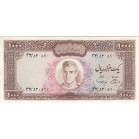 اسکناس 1000 ریال (آموزگار - سمیعی) نوشته سیاه - AU50 - محمد رضا شاه