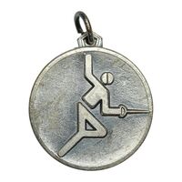 مدال آویز ورزشی شمشیربازی دانشگاه تهران - EF - محمد رضا شاه