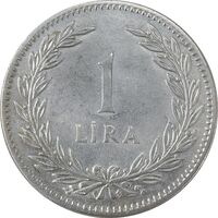 سکه 1 لیر 1947 جمهوری - AU50 - ترکیه
