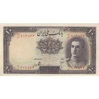 اسکناس 10 ریال سری اول - تک - AU58 - محمد رضا شاه