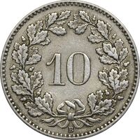 سکه 10 راپن 1926 دولت فدرال - EF40 - سوئیس