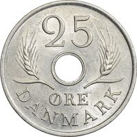 سکه 25 اوره 1972 فردریک نهم - MS61 - دانمارک