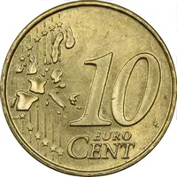 سکه 10 یورو سنت 1999 بئاتریکس - AU58 - هلند