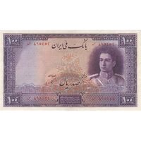 اسکناس 100 ریال بنفش - تک - EF45 - محمد رضا شاه