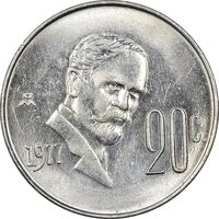 سکه 20 سنتاوو 1977 ایالات متحده - MS61 - مکزیک