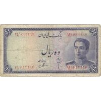 اسکناس 10 ریال سری سوم - تک - VF20 - محمد رضا شاه