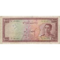 اسکناس 1000 ریال سری سوم - تک - VF20 - محمد رضا شاه