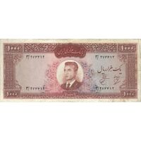 اسکناس 1000 ریال 1341 - تک - VF30 - محمد رضا شاه