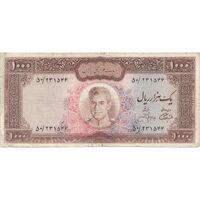 اسکناس 1000 ریال (آموزگار - جهانشاهی) - تک - VF25 - محمد رضا شاه