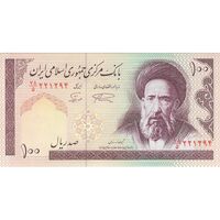 اسکناس 100 ریال (نمازی - نوربخش) شماره بزرگ - فیلیگران امام - تک - UNC60 - جمهوری اسلامی
