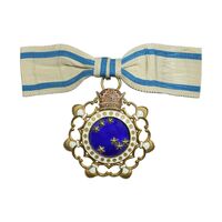 نشان درجه 3 هفت پیکر با روبان فابریک - AU - محمد رضا شاه