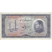 اسکناس 10 ریال 1333 - تک - VF35 - محمد رضا شاه