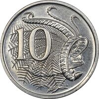 سکه 10 سنت 1988 الیزابت دوم - AU58 - استرالیا