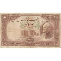 اسکناس 100 ریال پشت فارسی (مهر 1321) - تک - F15 - رضا شاه