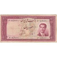 اسکناس 100 ریال کراواتی 1332 - تک - VF20 - محمد رضا شاه