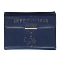 مدال نقره 25 ریال جشنهای 2500 ساله 1350 (با کاور فابریک) - PF65 - محمد رضا شاه